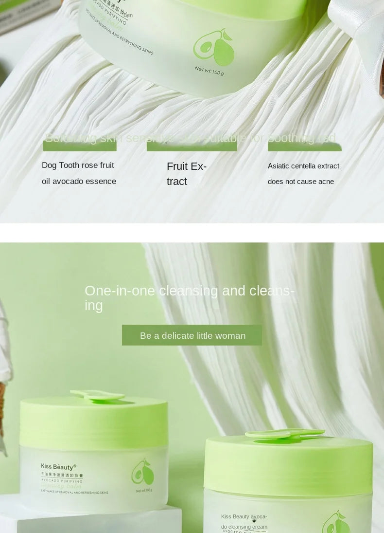 Kiss Beauty Korean Skincare Avocado Cleansing Balm